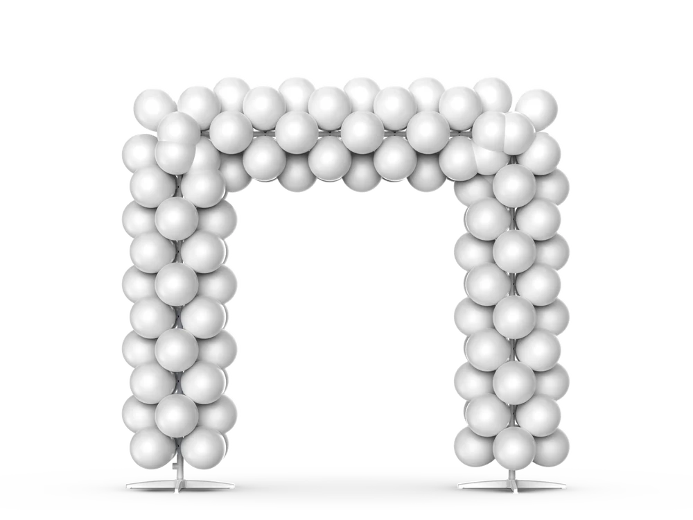 Square balloon arch